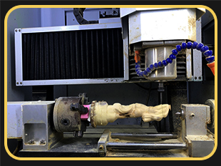 YD4040玉石雕刻機(jī)加工黃楊木美女?dāng)[件案例