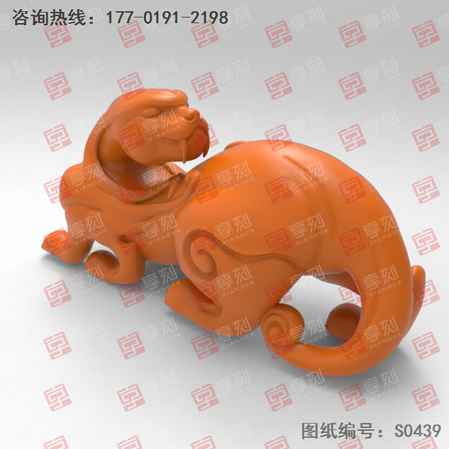 仿古獸擺件電腦精雕圖紙_五軸玉石雕刻機(jī)廠(chǎng)家