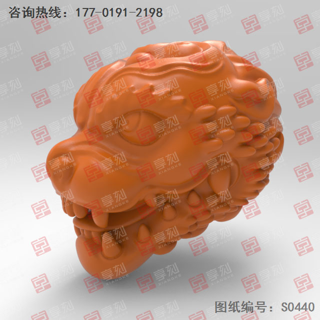 獸頭吊墜電腦精雕圖紙_五軸玉石雕刻機廠家