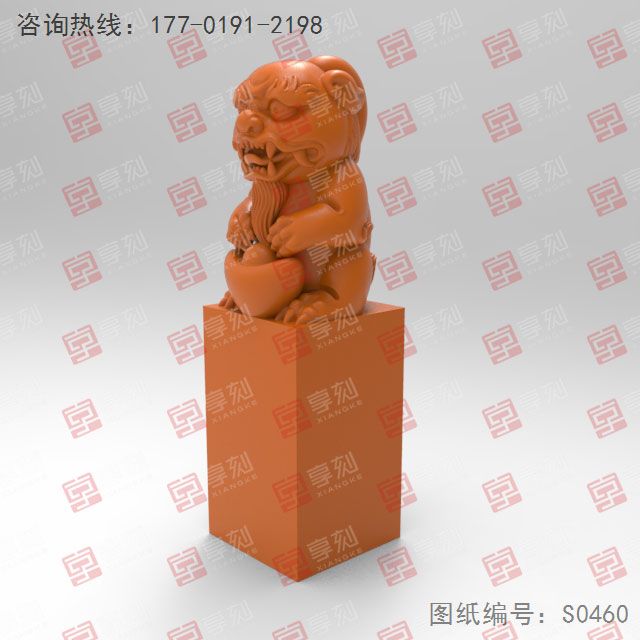 貔貅印章精雕機模型圖_五軸雕刻機廠家
