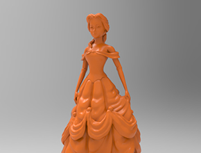白雪公主人物3d立體模型圖紙_五軸雕刻機(jī)