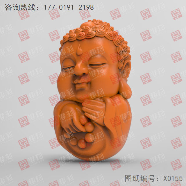 小如來佛玉石3d立體模型圖紙_五軸玉石雕刻機(jī)廠家